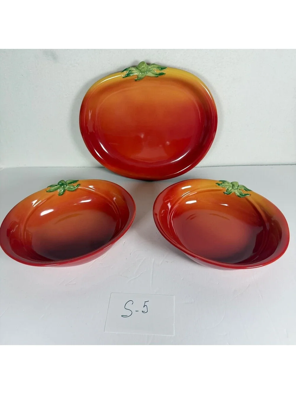 Vintage The General Store Tomato Platter & 2 Bowls Set Target 2003 Kitchen Decor